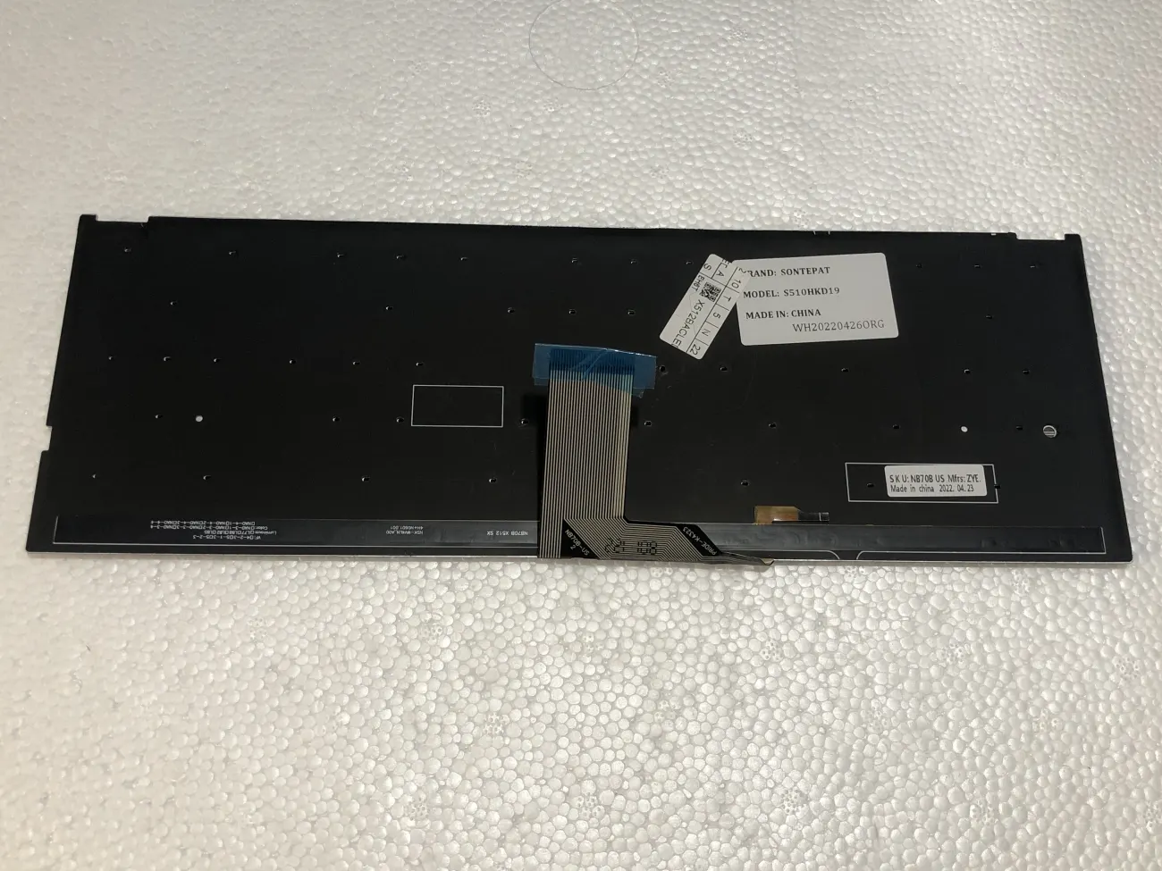Bàn phím ASUS X512 bạc led mặt sau