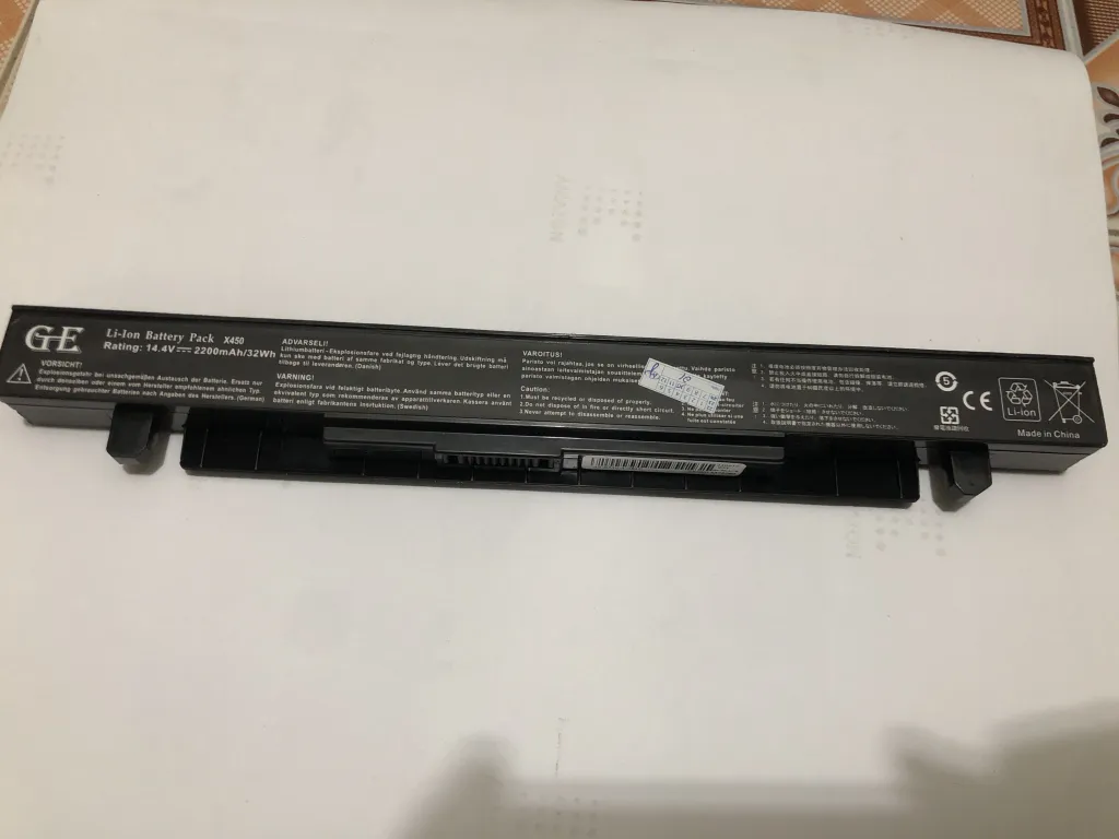 Pin ASUS  X450 X550 F552 K450 K550 P450 P550 mặt trước