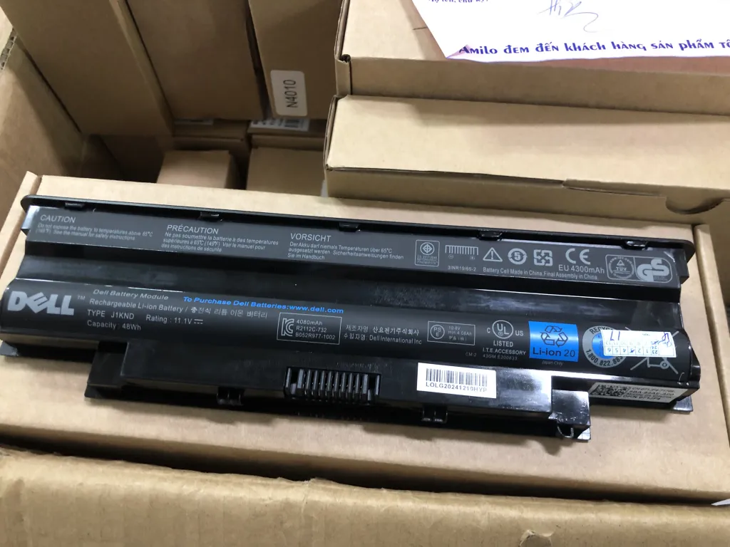 Pin DEll 14R, N4010 Zin mặt trước