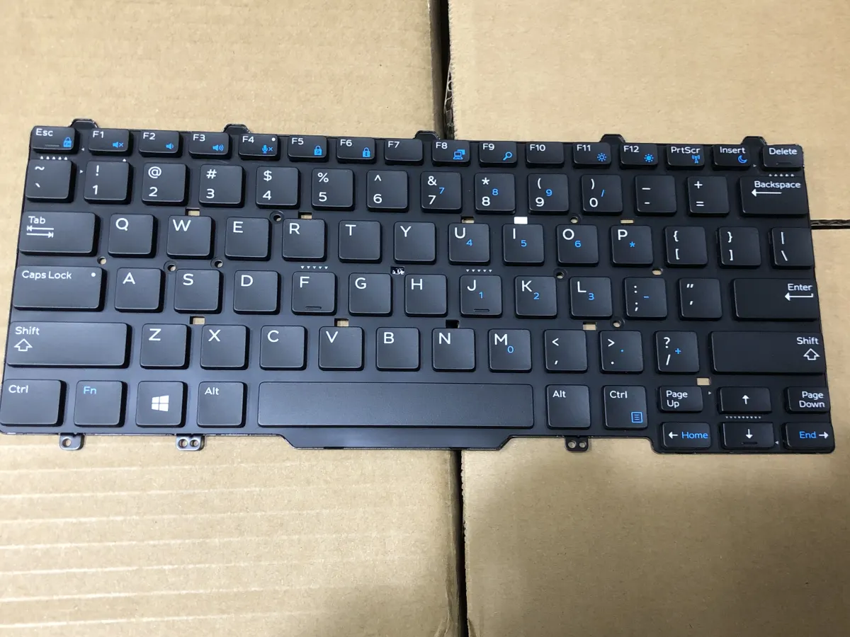 Bàn phím DELL LATITUDE 3340 KO CHUỘT (ZIN) =>Latitude 3340 3350, Latitude E5450 E5470 E7450 E7470, Latitude 5480 E5480 5490 E5490 7480 E7480 7490 E7490 (KHÔNG CHUỘT) mặt trước