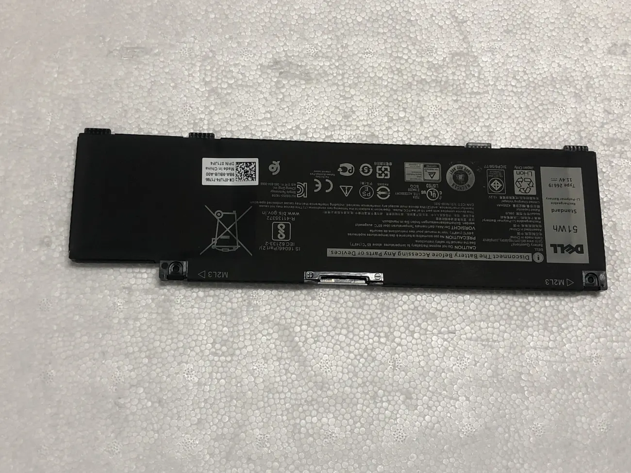 PIN Dell 266J9 51Wh 3590 G5 5500 5490 mặt trước