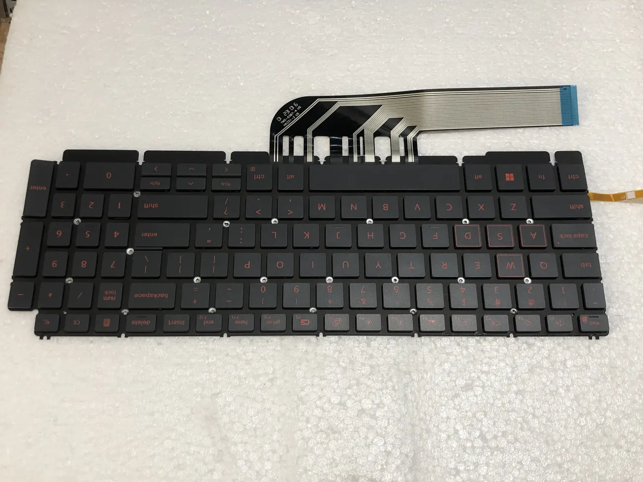 Bàn phím DELL 5510 phím xám chữ cam có đèn Gaming G15 5510, G15 5511, G15 5515, G15 5520 mặt trước