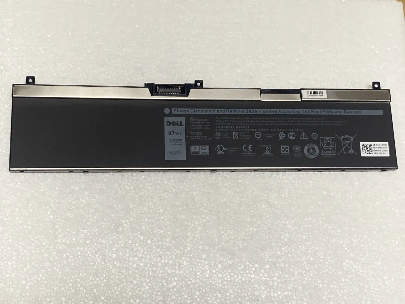 PIN DELL 7730 7530 NYFJH 97WH (ZIN) - 6 CELL mặt trước