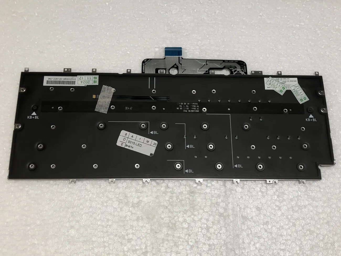 Bàn phím DELL XPS 13 9315 13-9315 ĐEN CÓ ĐÈN mặt sau