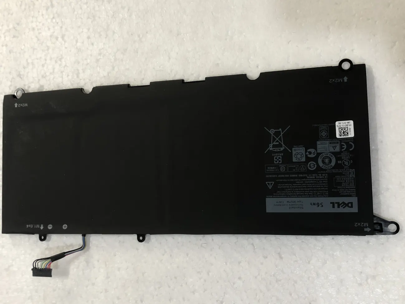 Pin Dell XPS 13 9343 90V7W ZIN 56WH mặt trước