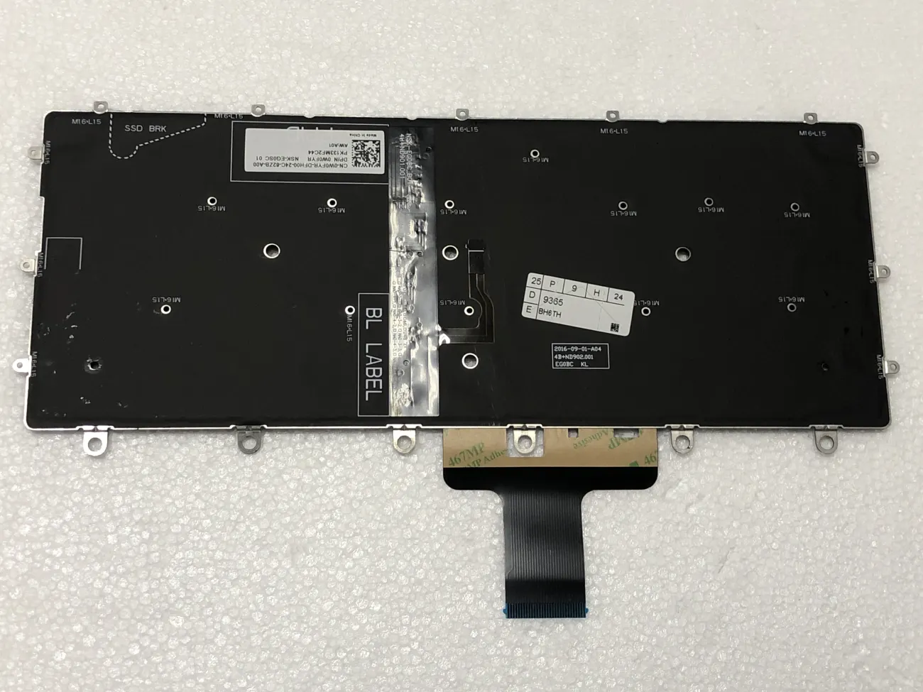 Bàn phím DELL 9365  2 IN 1 mặt sau