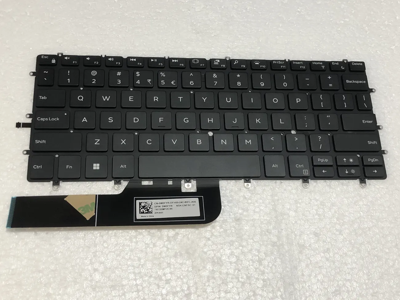 Bàn phím Dell 9370 Led XPS 13 7390 9305 9370 9380, XPS 7390, XPS 9305, XPS 13 9370, 13 9380 mặt trước