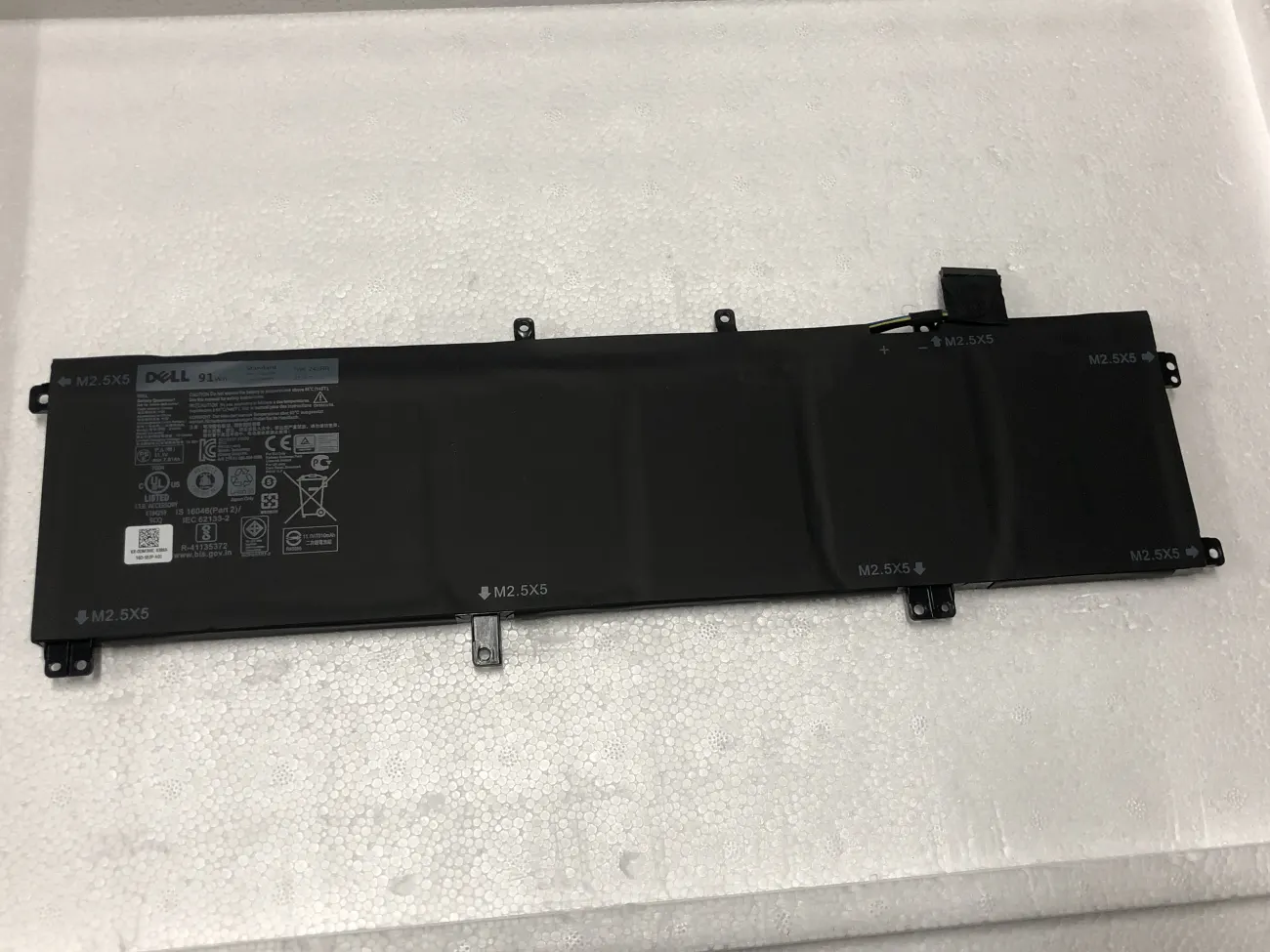 Pin Dell XPS15 9530 Precision M3800 245RR 91Wh mặt trước
