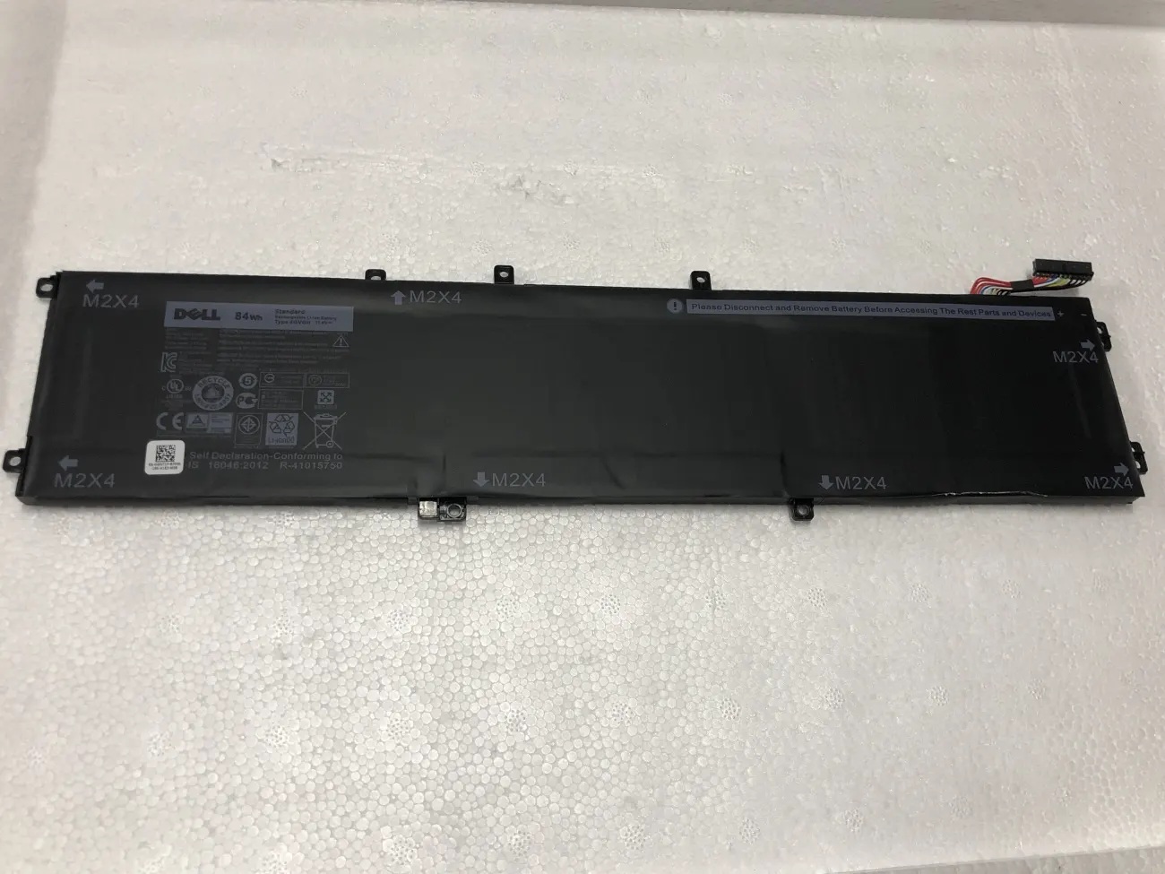 Pin Dell 9550 4GVGH 84WH ZIN  mặt trước