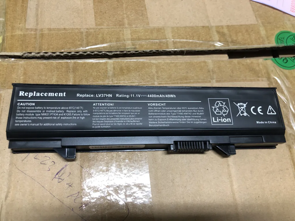 Pin Dell E5400 oem mặt trước
