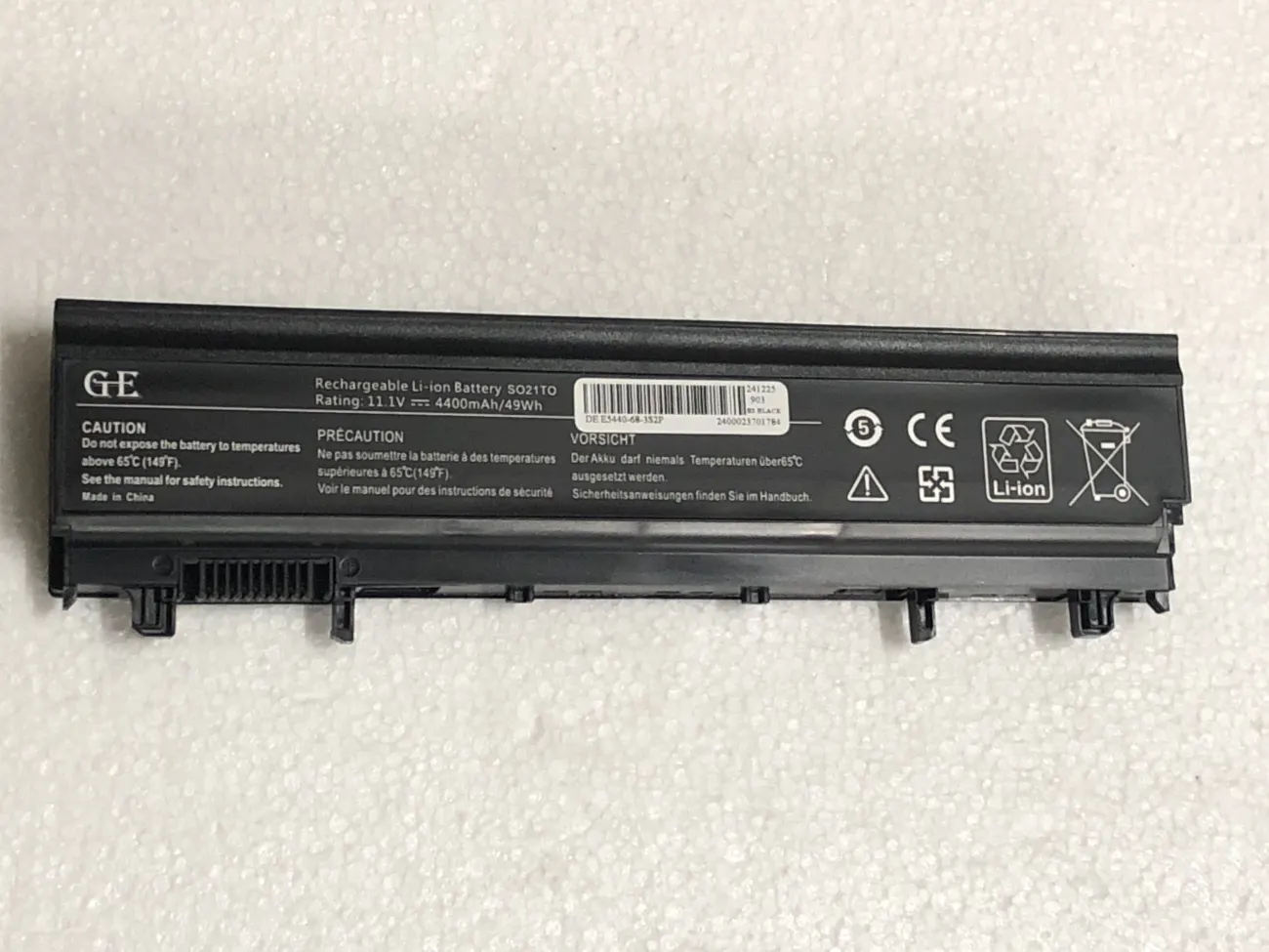 Pin Dell Latitude E5440 E5540 1N9C0 7W6K0 F49WX mặt trước