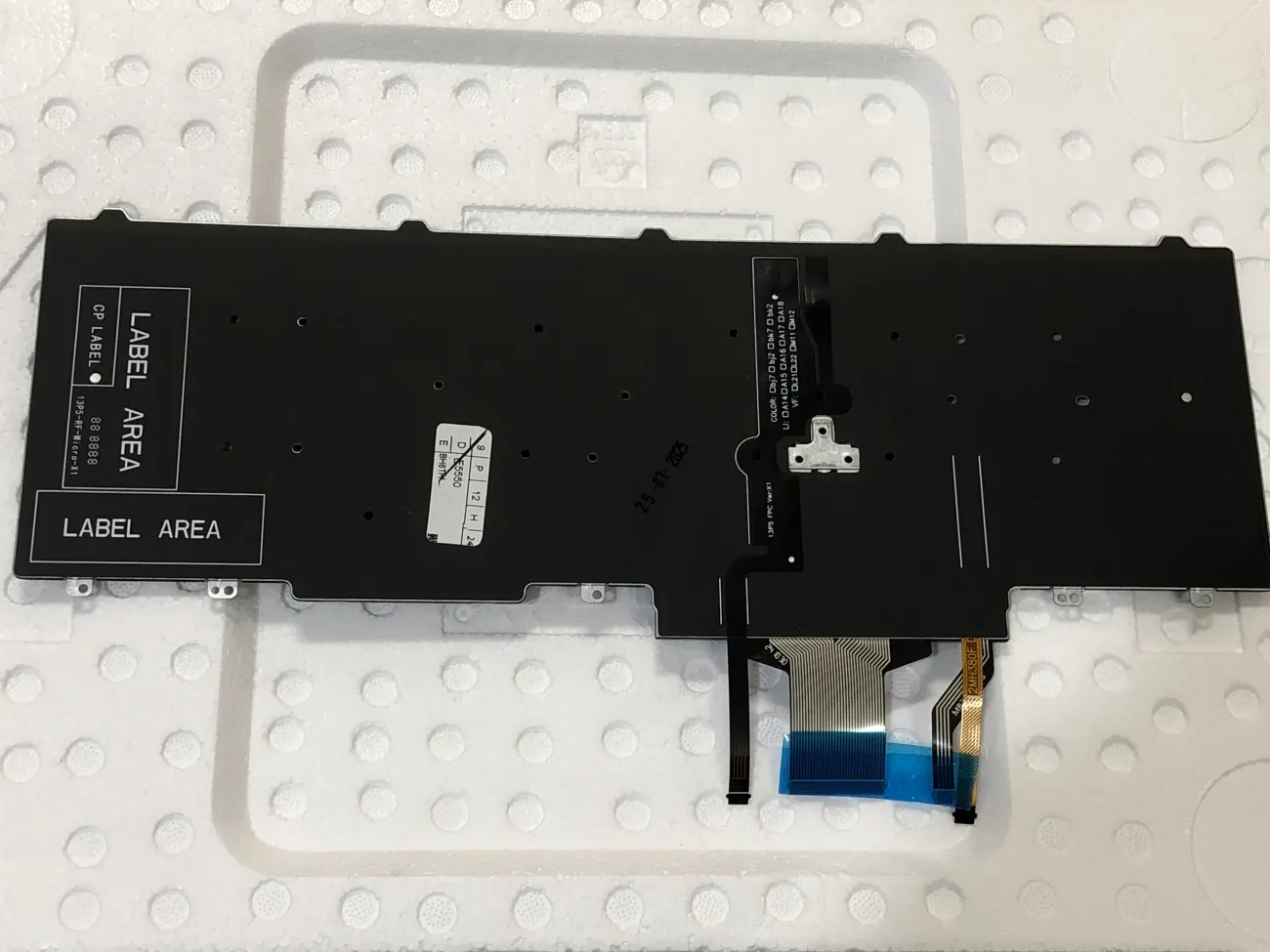 Bàn phím DELL E5550 có đèn, có chuột =>Latitude E5550 E5570 E5580, Precision 3520 7510 7520 7710 7720 mặt sau