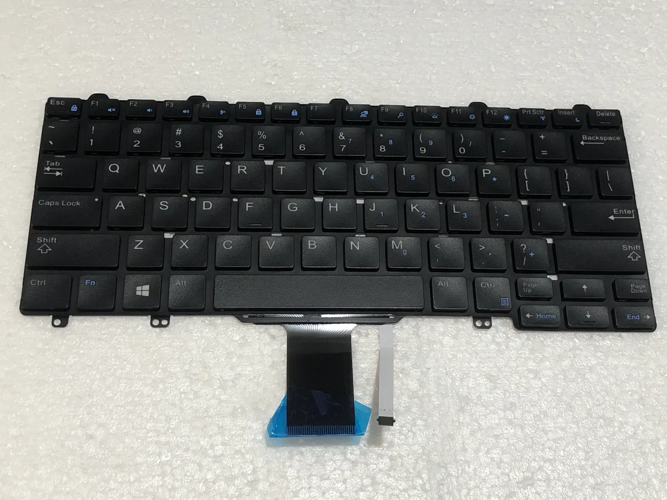Bàn phím DELL LATITUDE E7250 (CÓ ĐÈN) =>Latitude E7250 E7270 E5250 E5270, XPS 9250 (Cáp dài hơn E7270) mặt trước