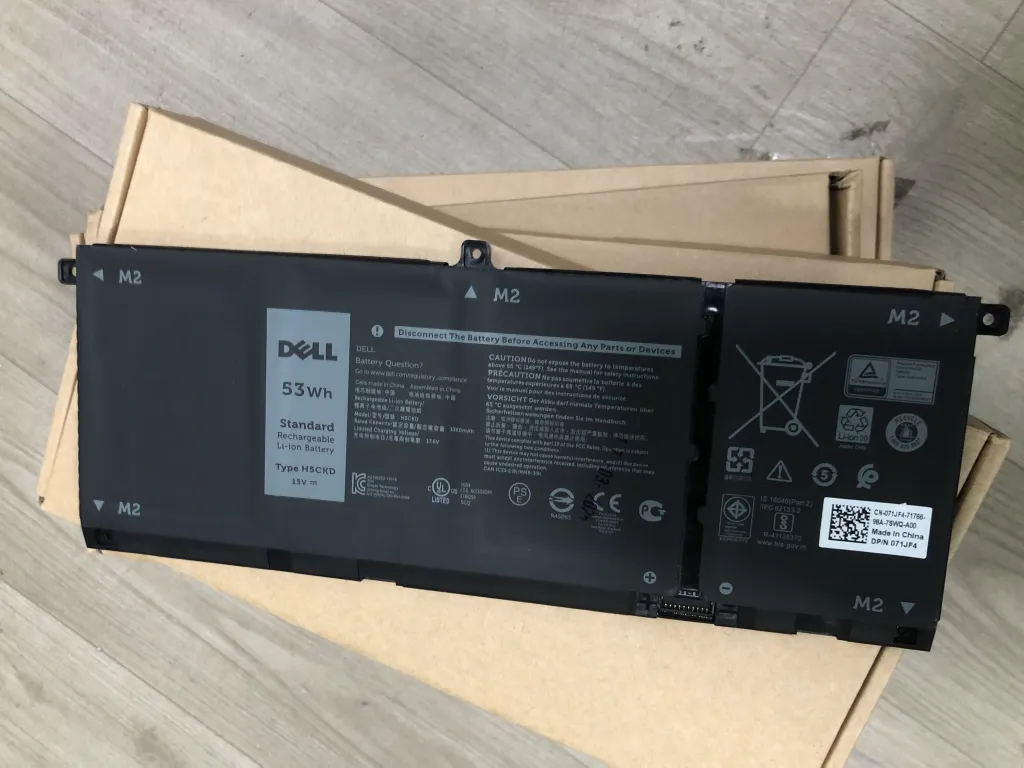 PIN DELL LATITUDE 3410 53WH H5CKD (ZIN) - 4 CELL *NẾU CÓ HDD SẼ BỊ CẤN* - Dell Latitude 3410 3510, Vostro 5300 5401 5402 5501 5502, Inspiron 5300 5400 5401 5408 5409 5501 5508 7300 7405 7500, H5CKD mặt trước