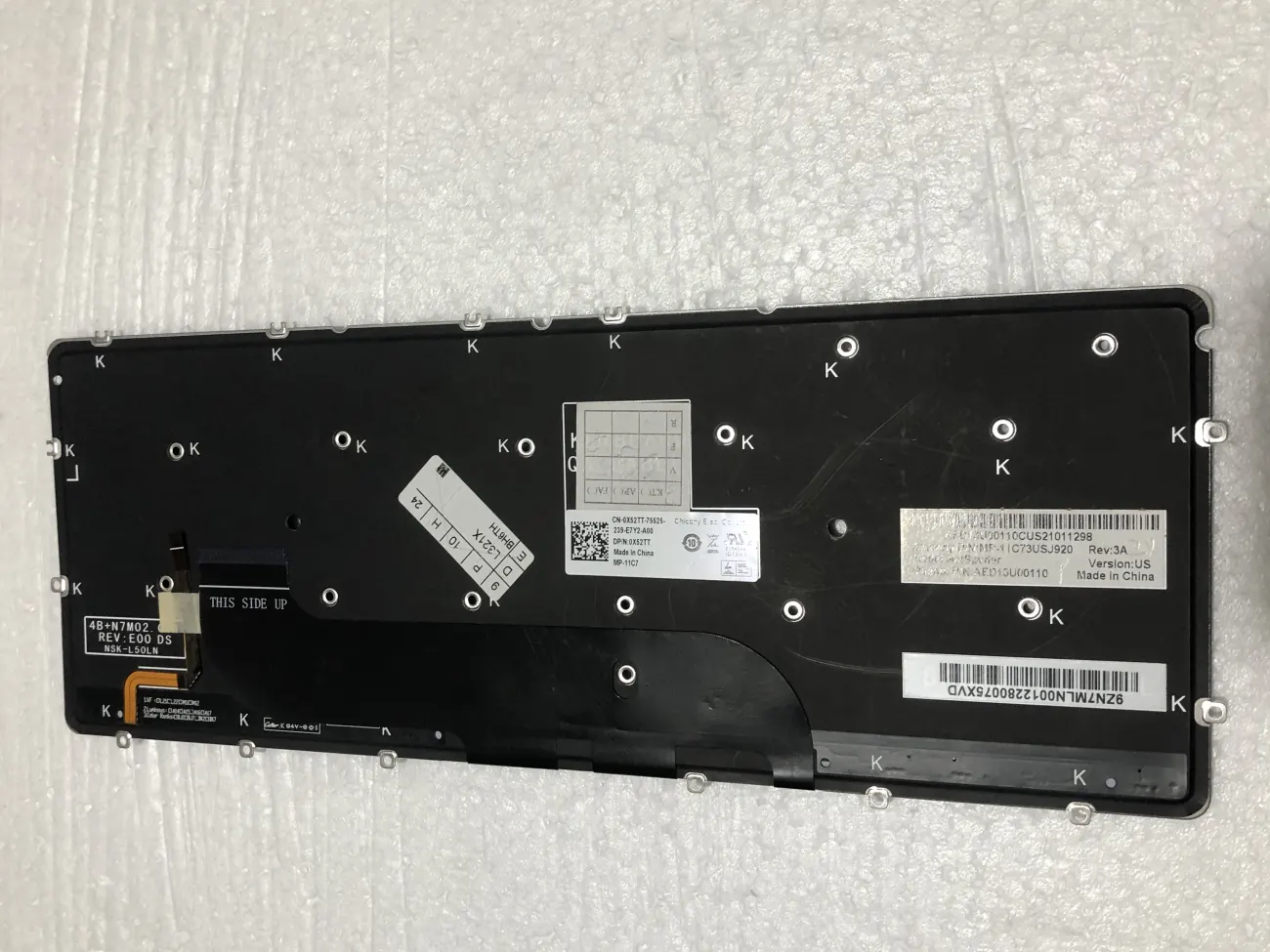 Bàn phím DELL XPS 12 13 L221X L321X (CÓ ĐÈN) - Ultrabook XPS 12 L221X XPS 13 13Z L321X L322X 9333 9Q23 9Q33 mặt sau