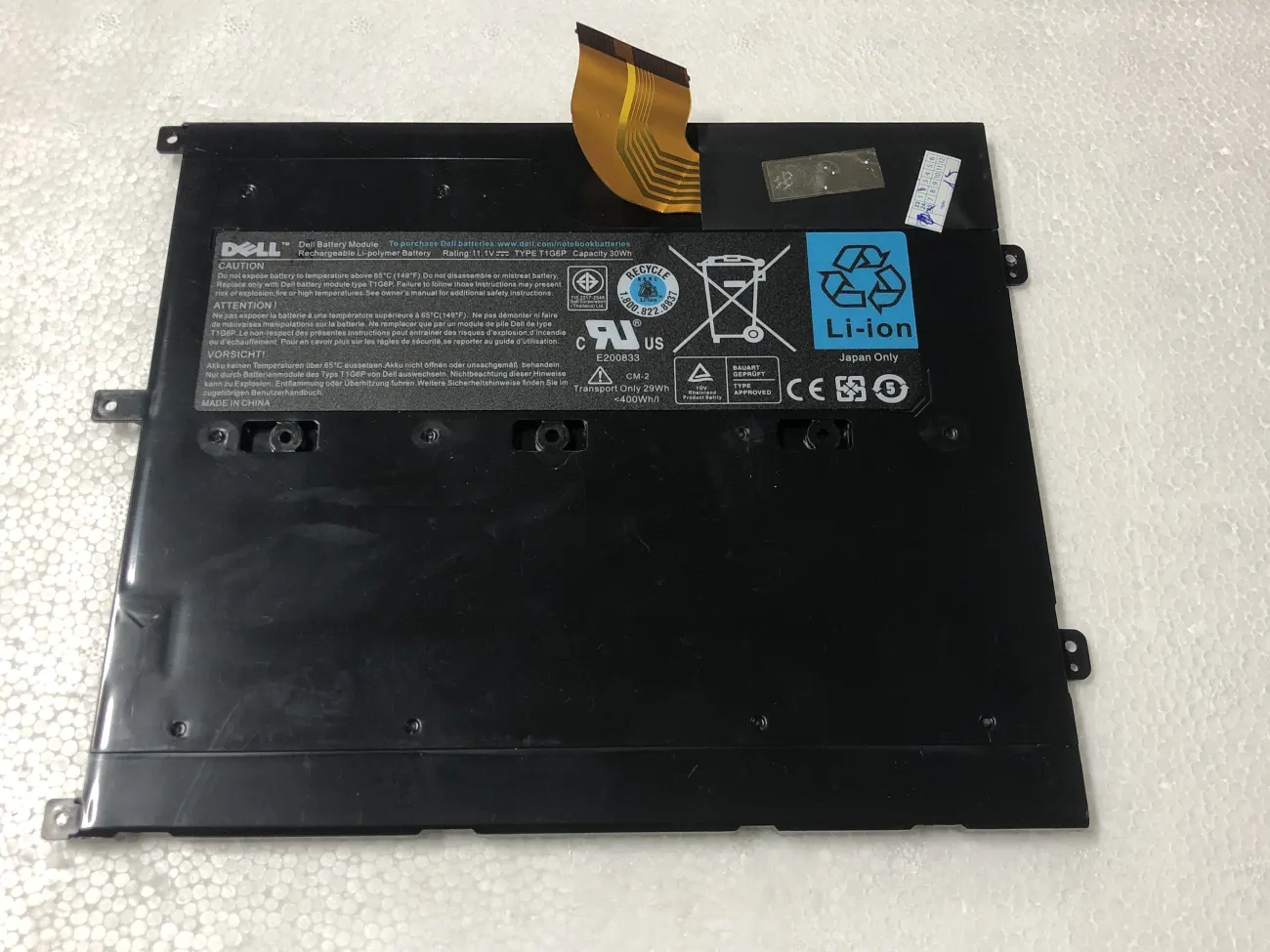 Pin Dell V13 ZIN mặt trước