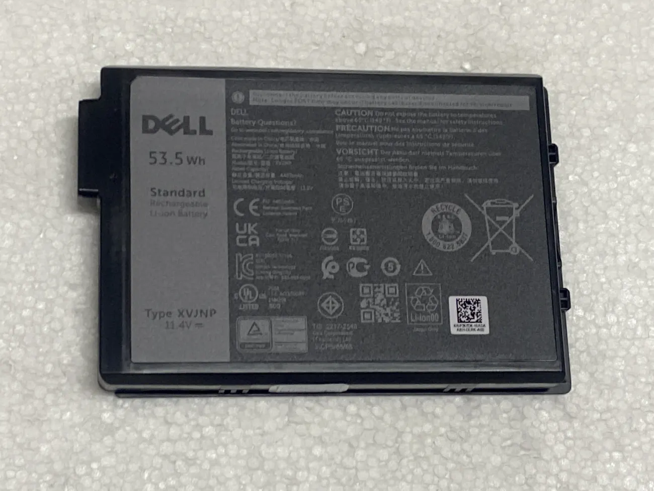 PIN DELL LATITUDE 5430 RUGGED (GEN 11) XVJNP (ZIN) - 6 CELL - Dell Latitude 5430 Rugged, Dell Latitude 7330 Rugged, XVJNP mặt trước
