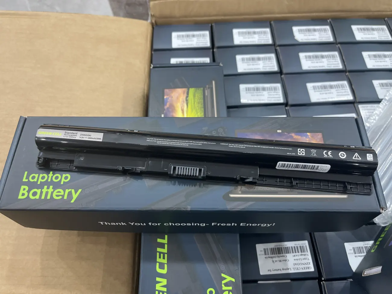 Pin DELL 3578 , 3451 M5Y1K GREEN CELL mặt trước