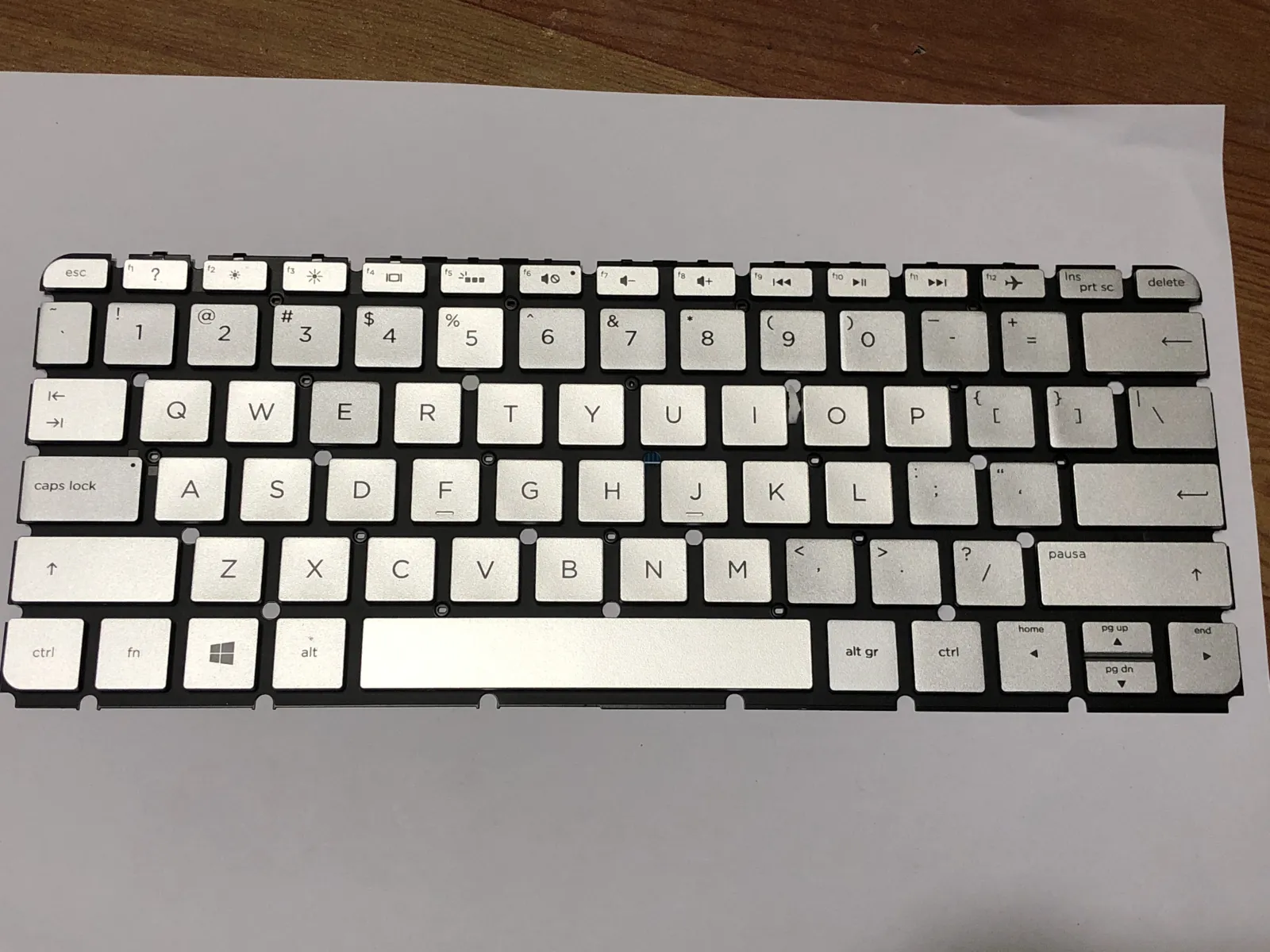 Bàn phím HP 13-AB Bạc mặt trước