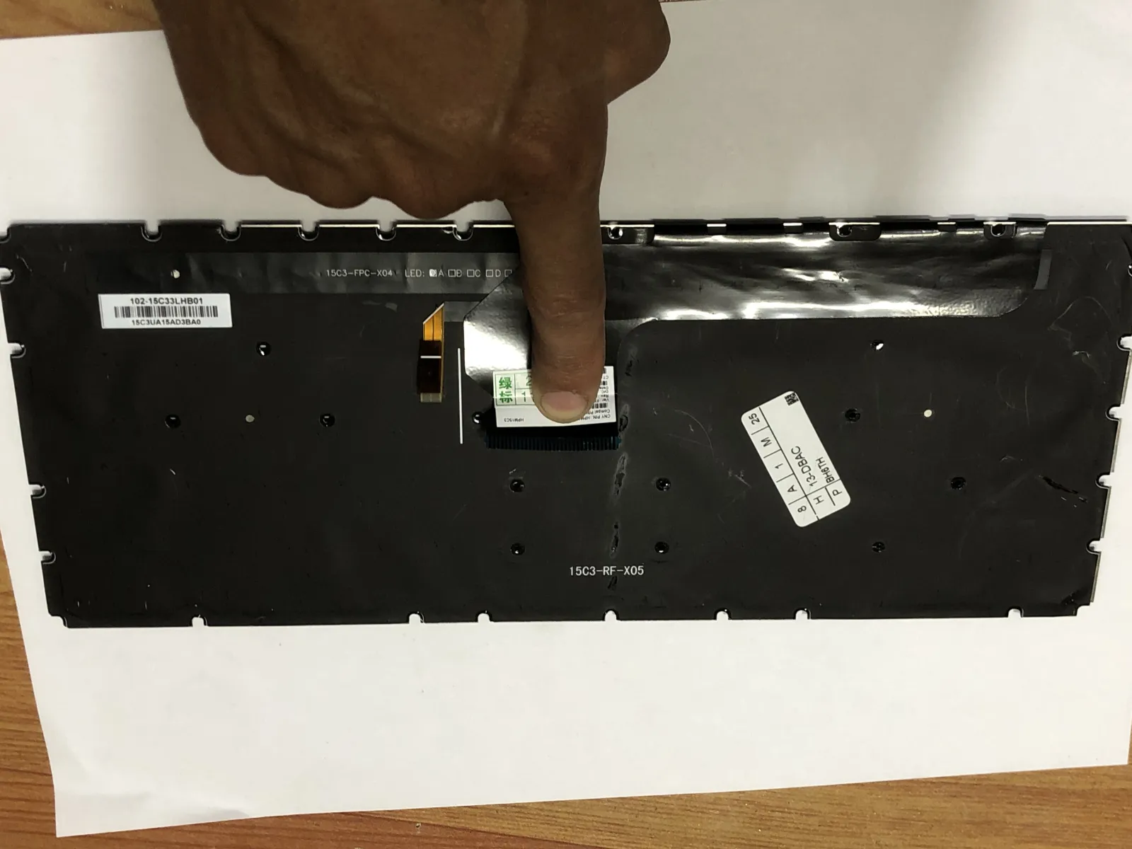 Bàn phím HP Envy 13-D000  BẠC 13-D020NR 13-D040WM 13-D100 mặt sau