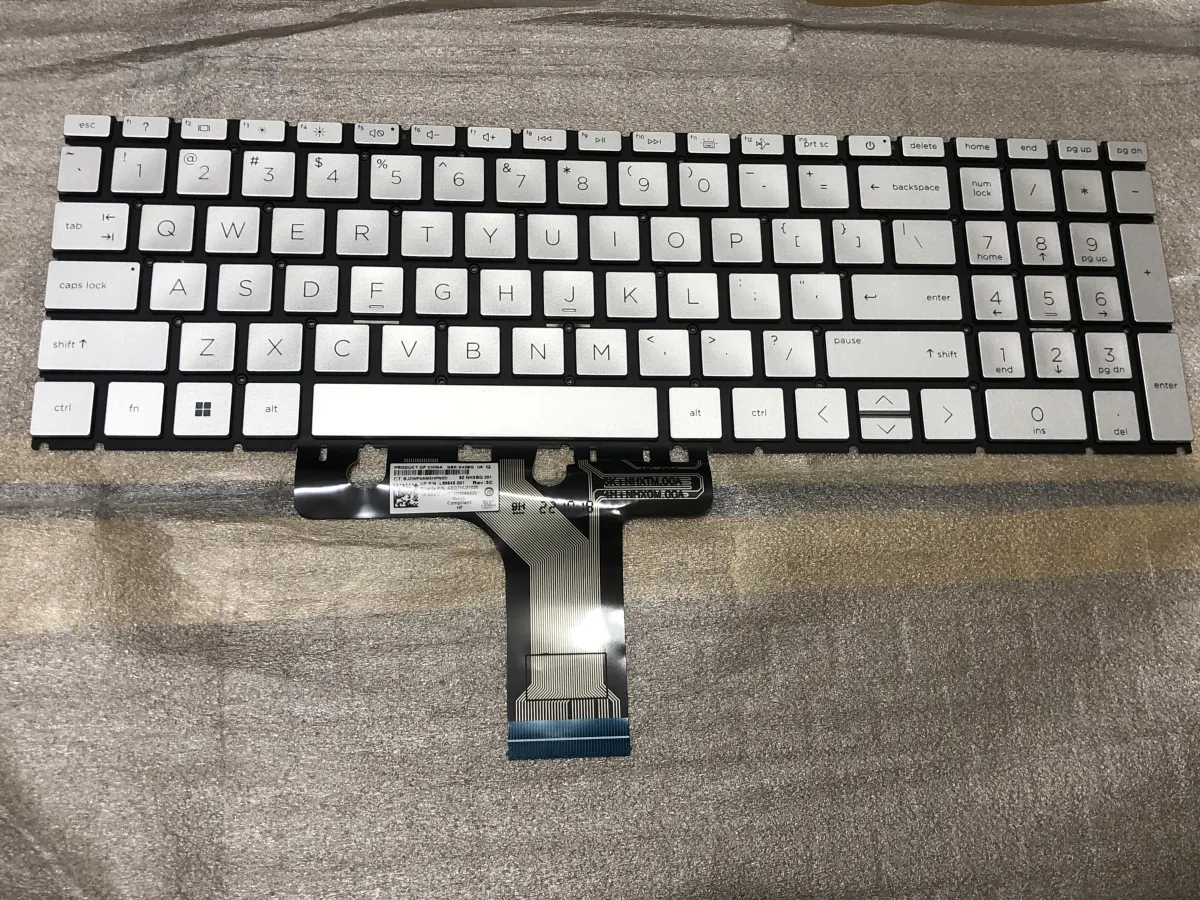Bàn phím HP 15-EG BẠC CÓ ĐÈN mặt trước