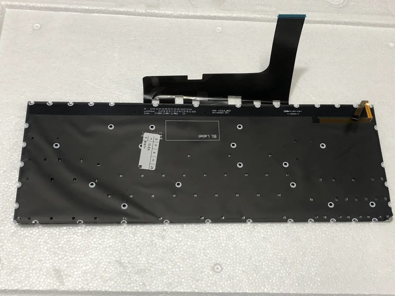 Bàn phím HP OMEN 15-EK 15-EN (LED, BH 6TH) - Hp Omen 15-ek 15-ek000, Omen 15-en 15-en000, TPN-Q238, TPN-Q236 mặt sau