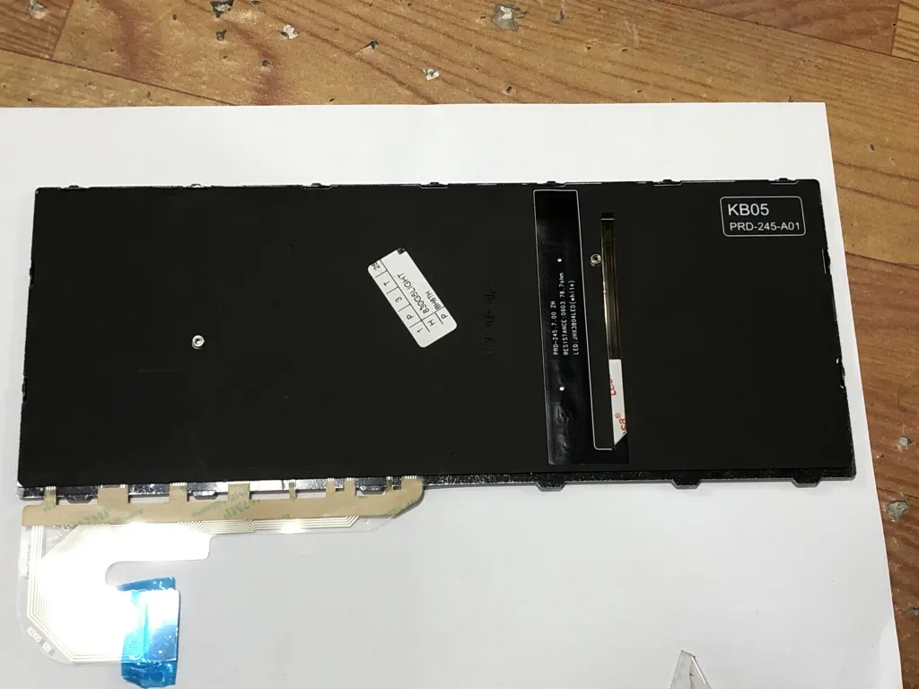 Bàn phím HP Elitebook 730 G5, 735 G5, 830 G5, 836 G5, 830 G6 Cáp Góc Cong có đèn mặt sau