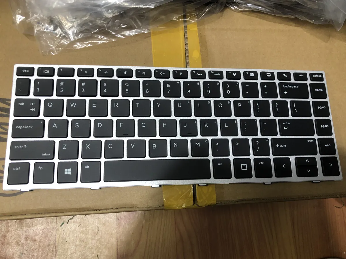 Bàn phím HP 840 G5 G6 (CÓ ĐÈN) =>Hp Elitebook 740 G5, 740 G6, 745 G5, 745 G6, 840 G5, 840 G6, 845 G5, 845 G6, 846 G5 G6, ZBook 14u G5, Zbook 14u G6 mặt trước