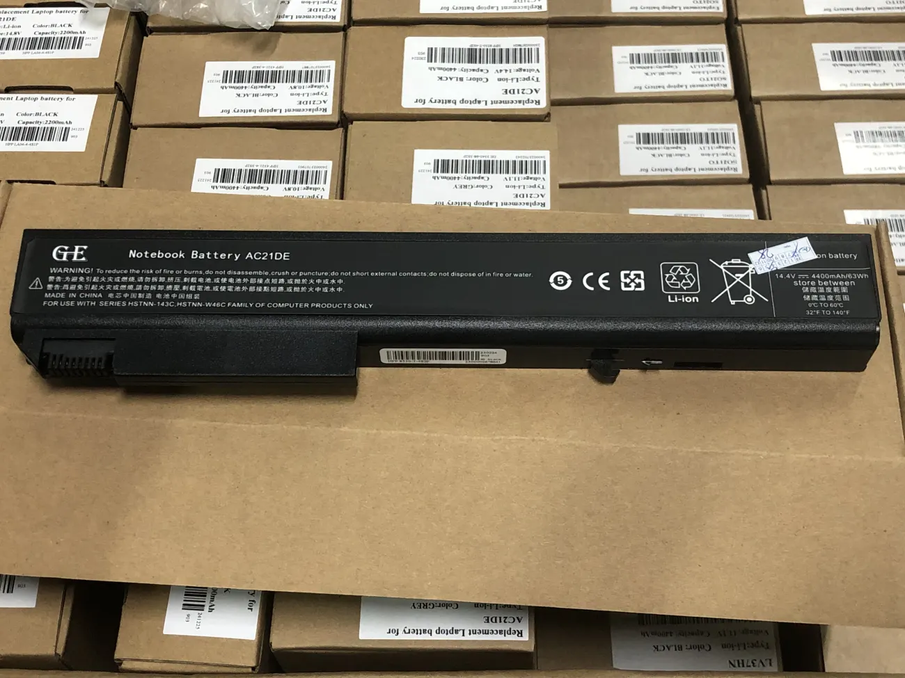 Pin HP 8530P OEM mặt trước