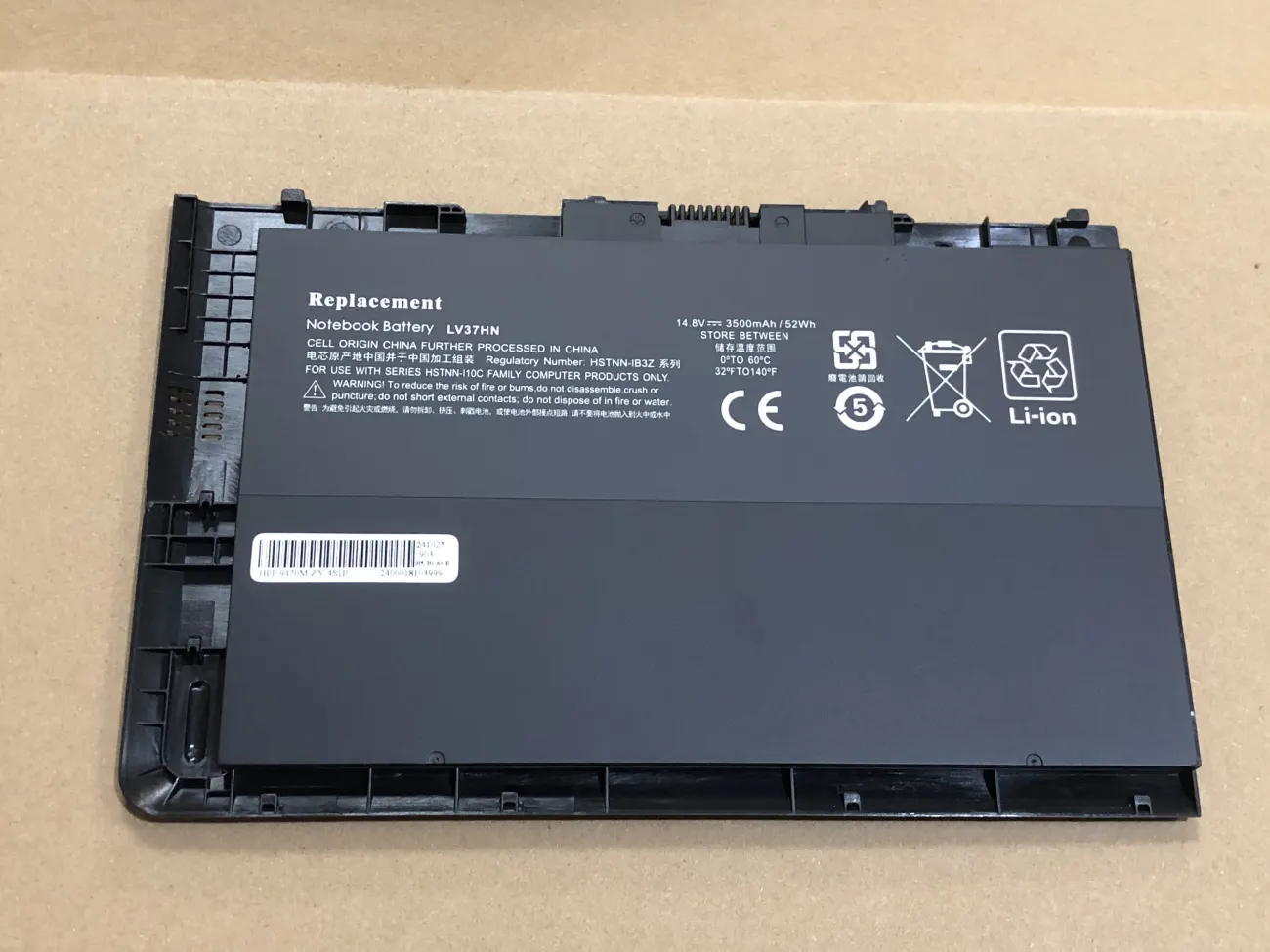 Pin HP 9470M OEM,BT04 mặt trước