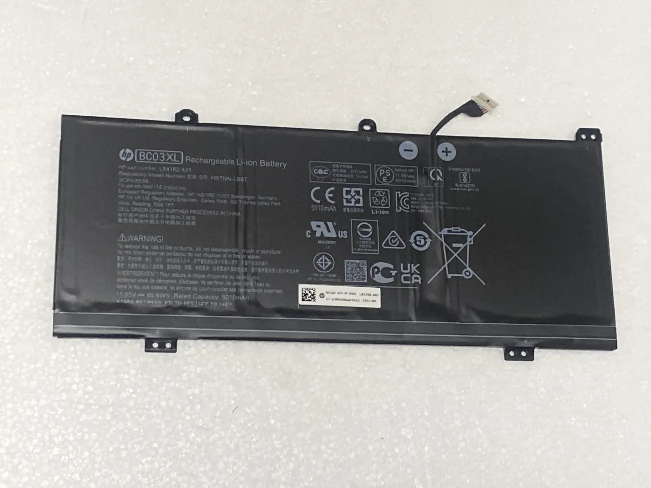 PIN HP CHROMEBOOK 14C-CA0000 BC03XL (ZIN) - 3 CELL - Hp Pro C640 G1, Chromebook X360 14c-ca000 14c-ca000 Series, BC03XL mặt trước