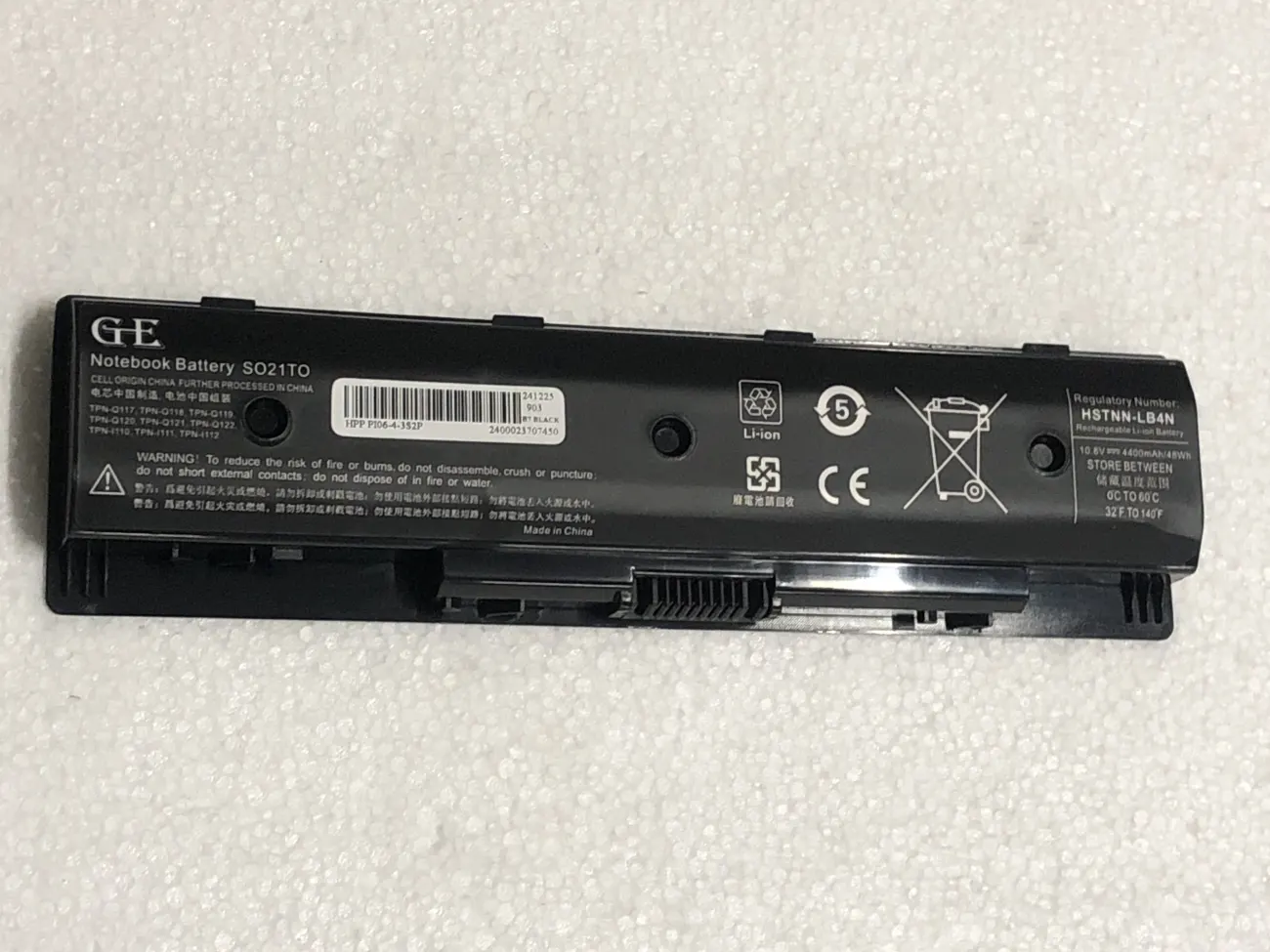 Pin HP PI06 OEM mặt trước