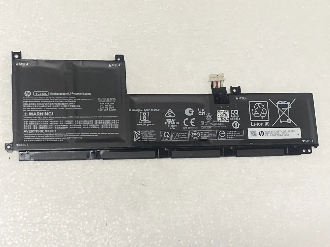 PIN HP ENVY 14-EB000 SC04XL (ZIN) 4 CELL - Hp Envy 14-eb 14-eb000, 14-eb0004tu, 14-eb0019tx, 14-1035nr, SC04XL mặt trước