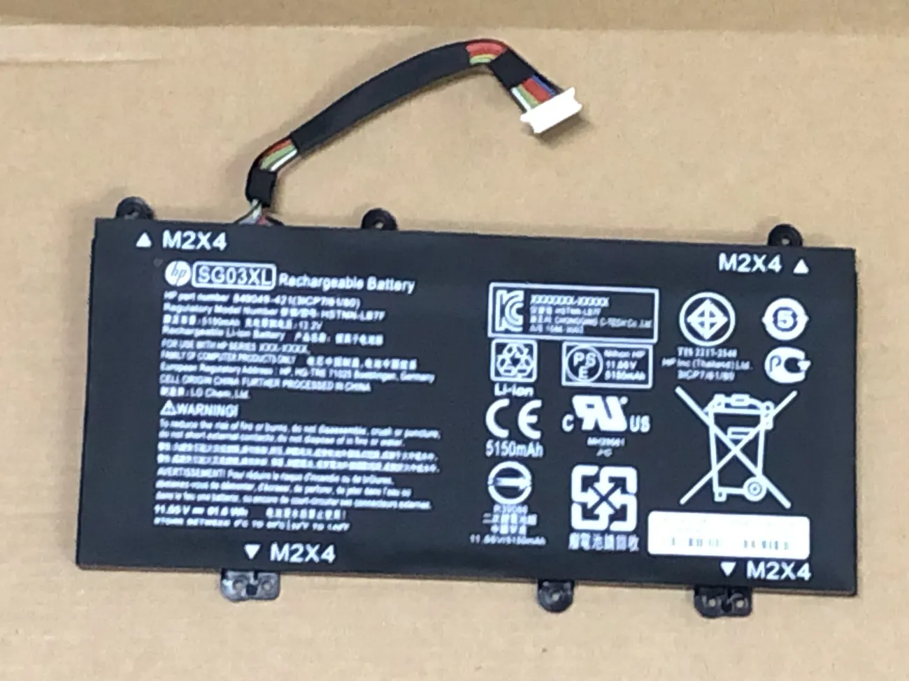 Pin HP SG03XL Battery for HP Envy M7 ZIN mặt trước