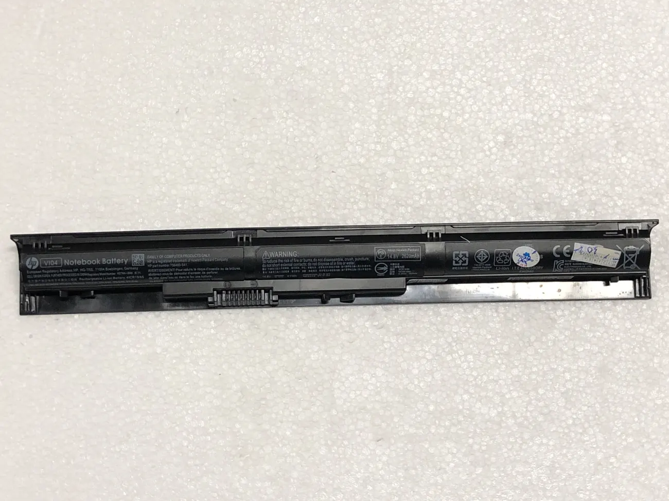 Pin HP VI04 ZIN mặt sau