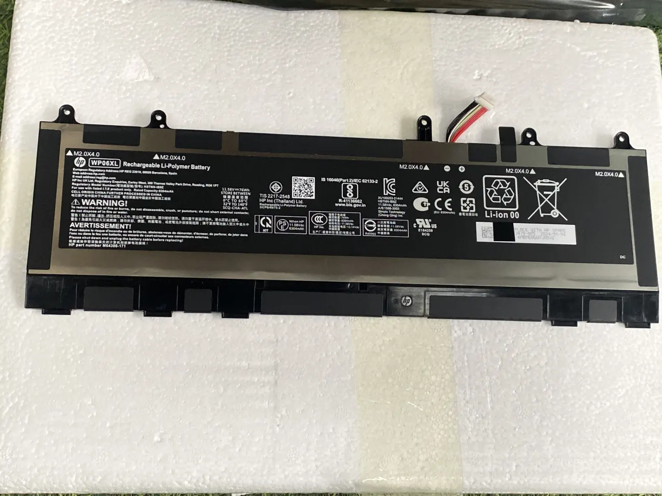 PIN HP 840 G9 WP06XL 76WH (ZIN) - 6 CELL - Hp Elitebook 860 G9 G10, 865 G9 G10, WP06XL mặt trước