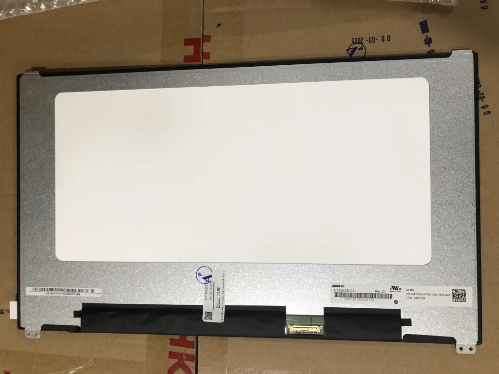 Màn Dell E7480, 14.0 SLIM 30p Full HD 7480, pad dưới, cáp xoay ngược mặt trước