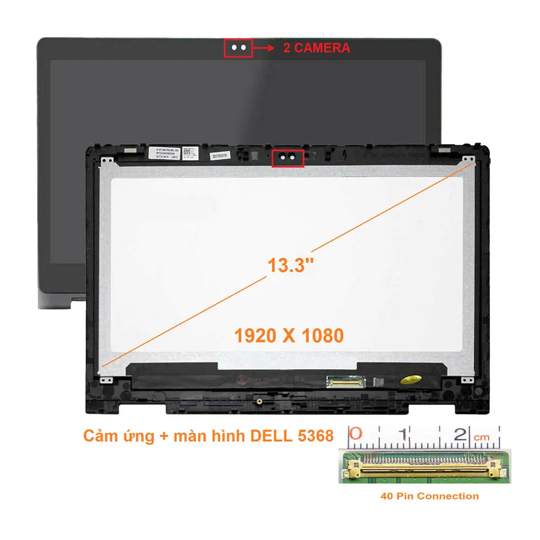 Màn DELL 5368 Cảm ứng mặt trước