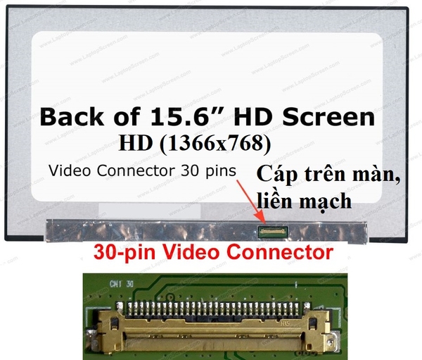 Màn DELL 5584-HD mặt sau