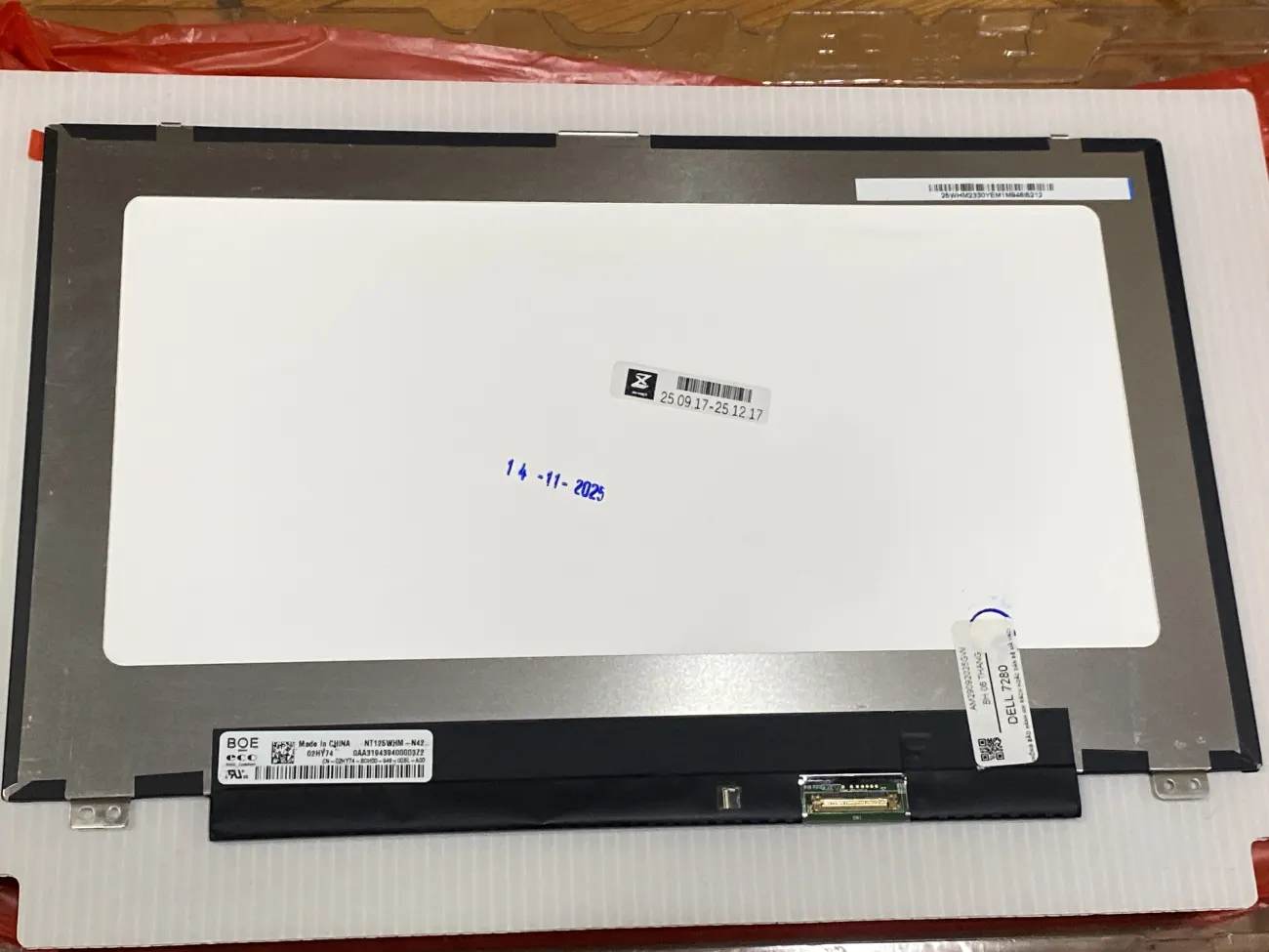 Màn DELL 7280 30 Pin,E7290, E5280 mặt trước