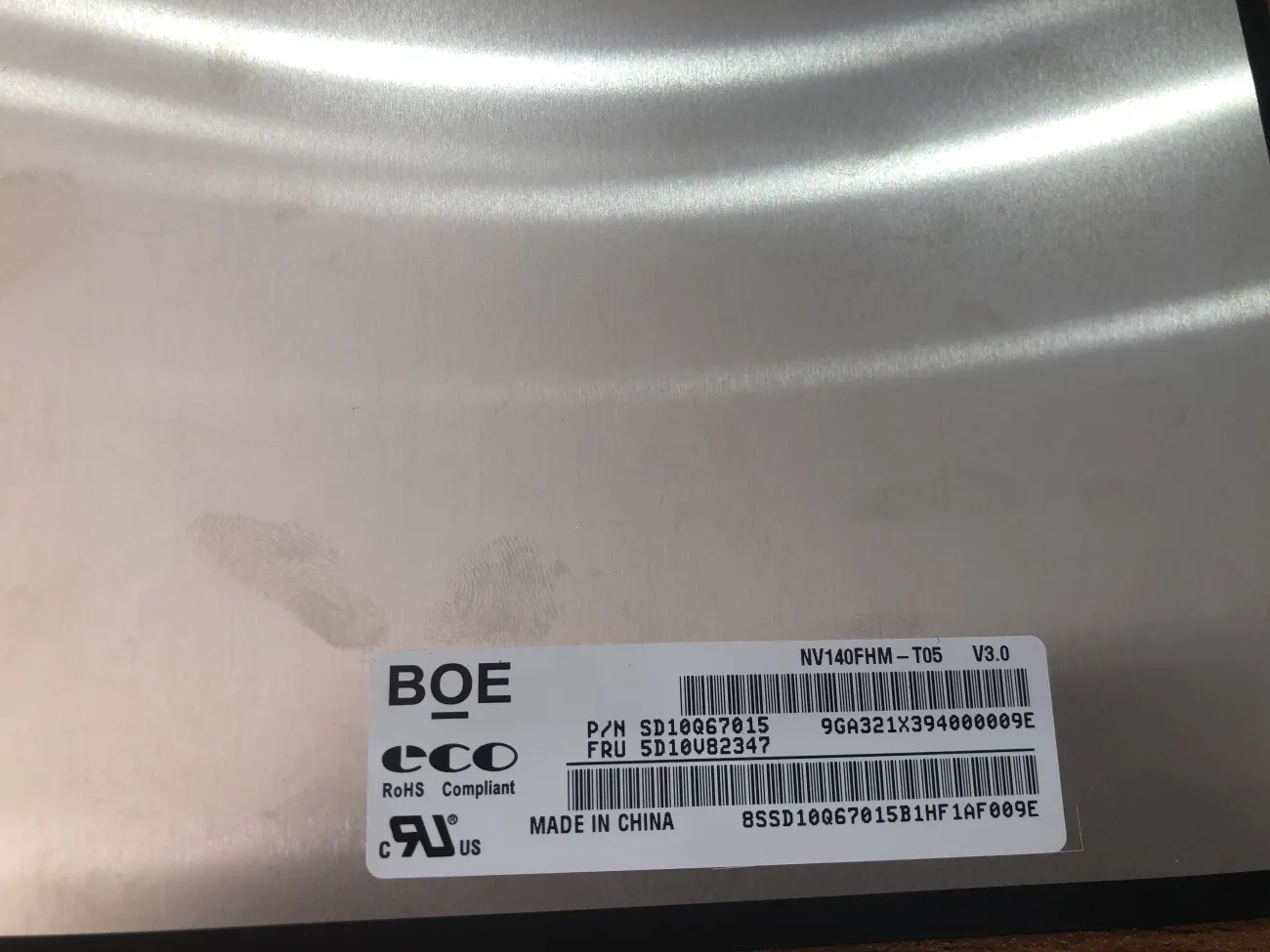 Màn Lenovo X1 CARBON GEN 8 mặt sau