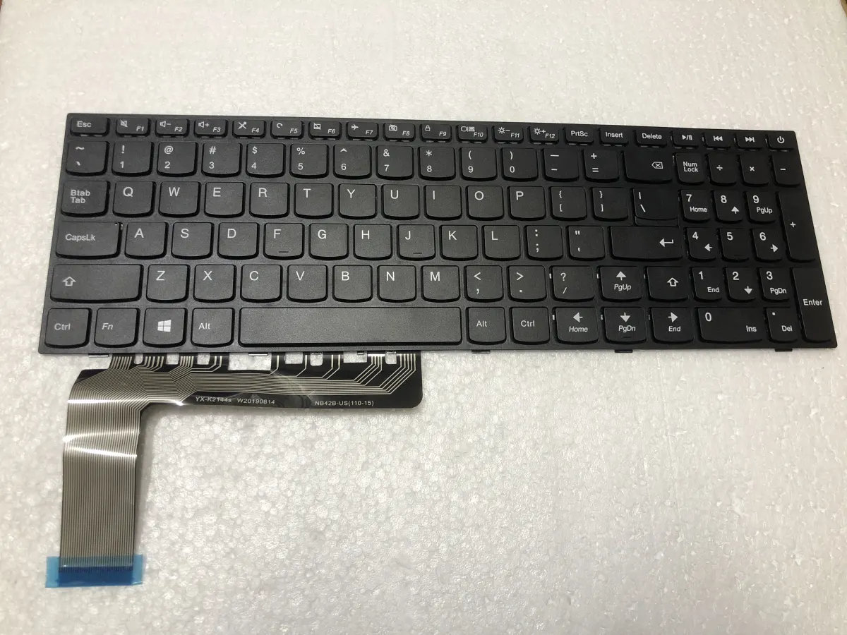 Bàn phím LENOVO IDEAPAD 110-15ISK (CÁP GÓC) =>IdeaPad 110-15ISK, 110-17ACL, 110-17IKB, 110-17ISK (CÁP GÓC, CÓ NÚT NGUỒN) mặt trước