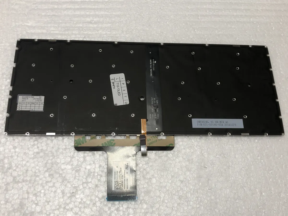 Bàn phím laptop Lenovo Ideapad 710S-13IKB, 710S-13ISK mặt sau