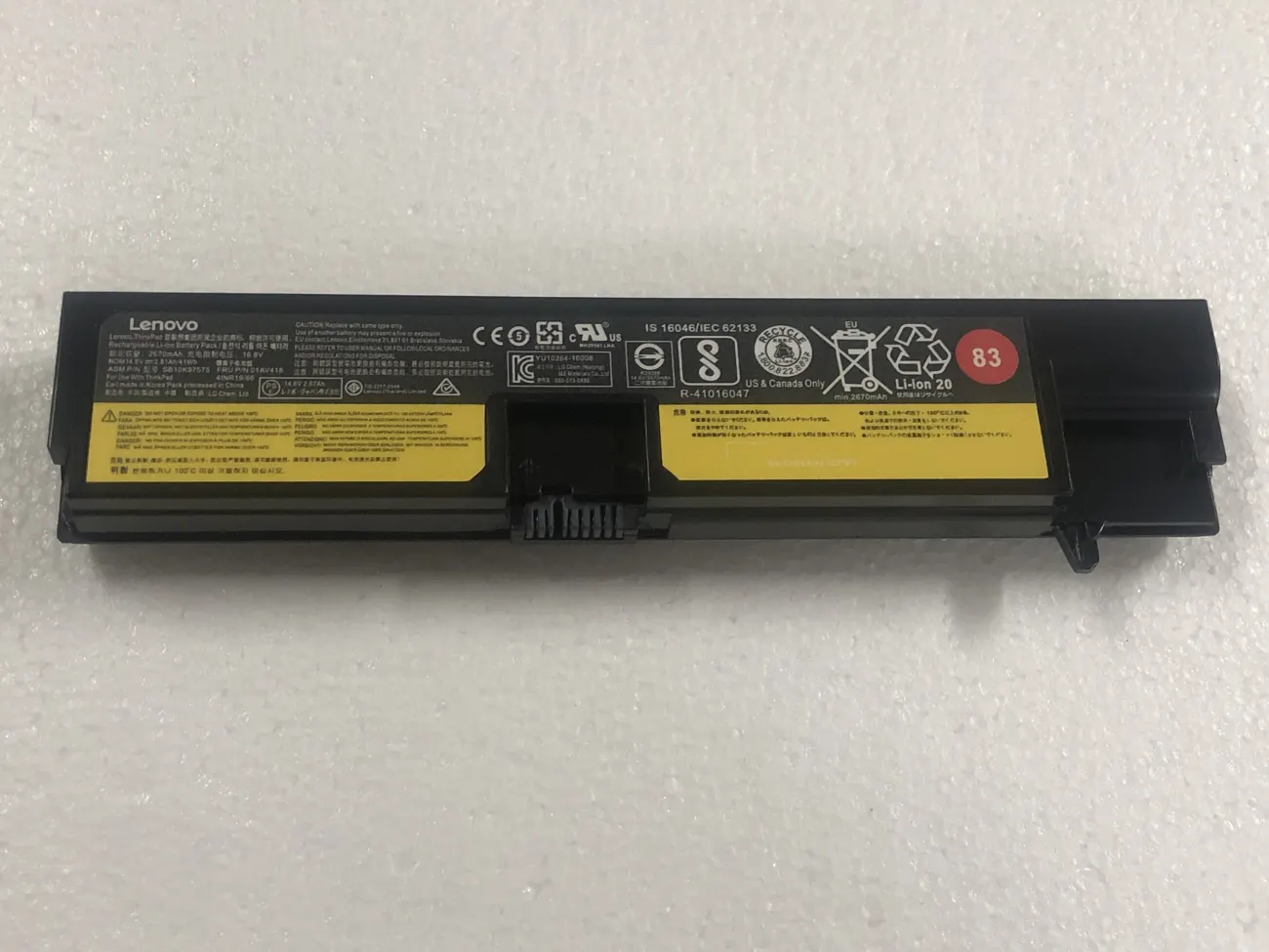 PIN LENOVO E570 (ZIN) - 4 CELL - Lenovo ThinkPad E570 E570c E575, 01AV414, 01AV415, 01AV417, 01AV418, SB10K97571, SB10K97572 mặt trước