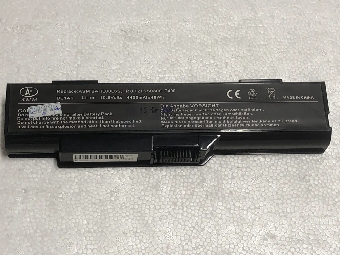Pin LENOVO 3000 G400 đời cũ OEM mặt trước