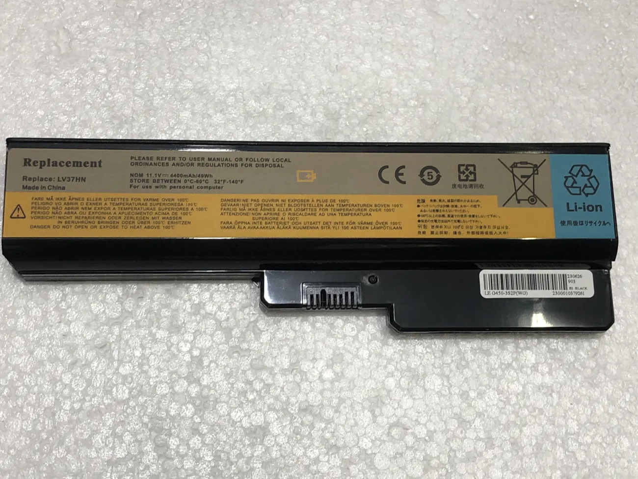 Pin Lenovo G430 OEM mặt trước