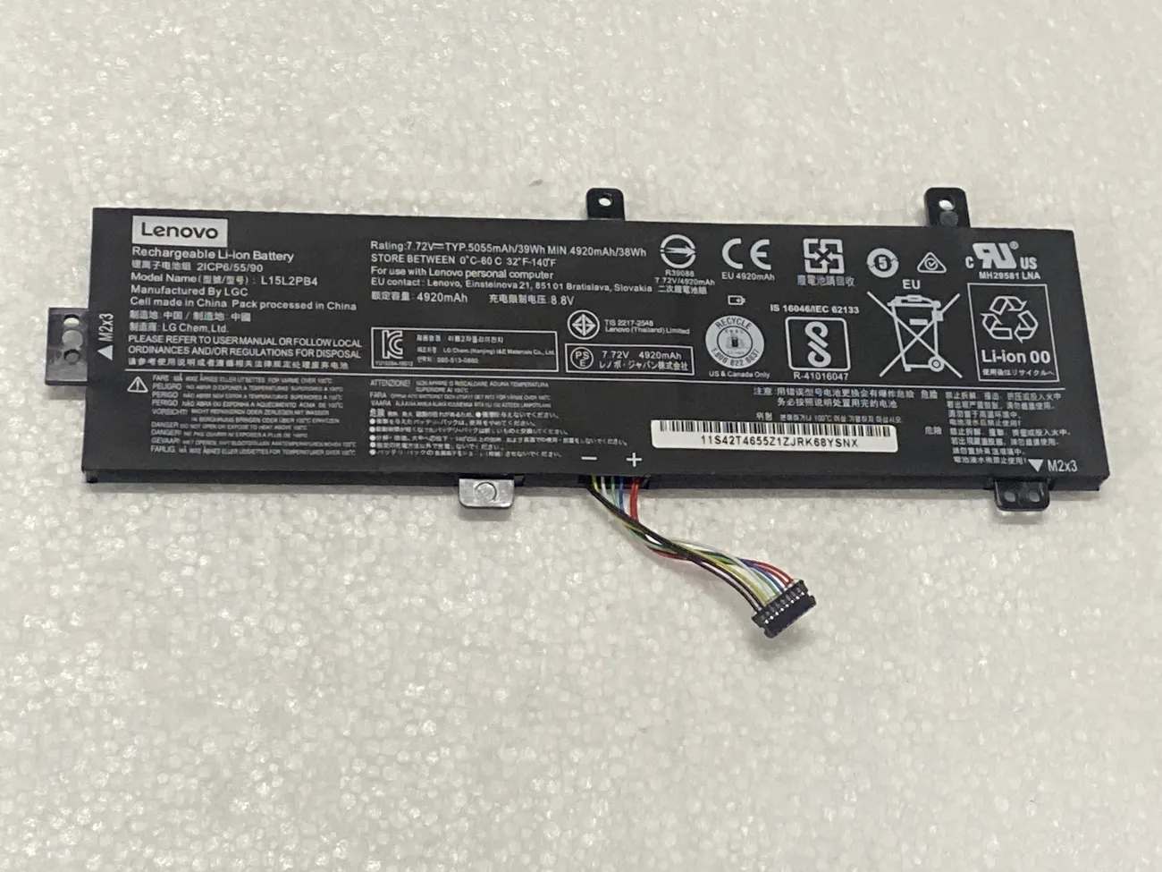PIN LENOVO 310-14ISK L15M2PB4 (ZIN) - 4 CELL - IdeaPad 310-14IAP, 310-14IKB L15M2PB2 L15M2PB4 L15L2PB2 L15C2PB2 L15C2PB4 L15C2PB6 L15L2PB3 mặt trước