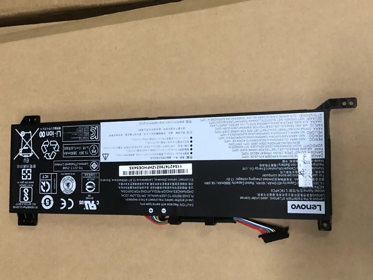 PIN LENOVO LEGION 5 15 L19C4PC0 (ZIN) - 4 CELL - Lenovo Legion 5P-15IMH05, Legion 5-15IMH05, Legion 5-15ARH05, Lenovo Rescuer Y7000 R7000 2020, Ideapad 550-14, L19C4PC0 L19M4PC0 L19M4PC1 mặt trước
