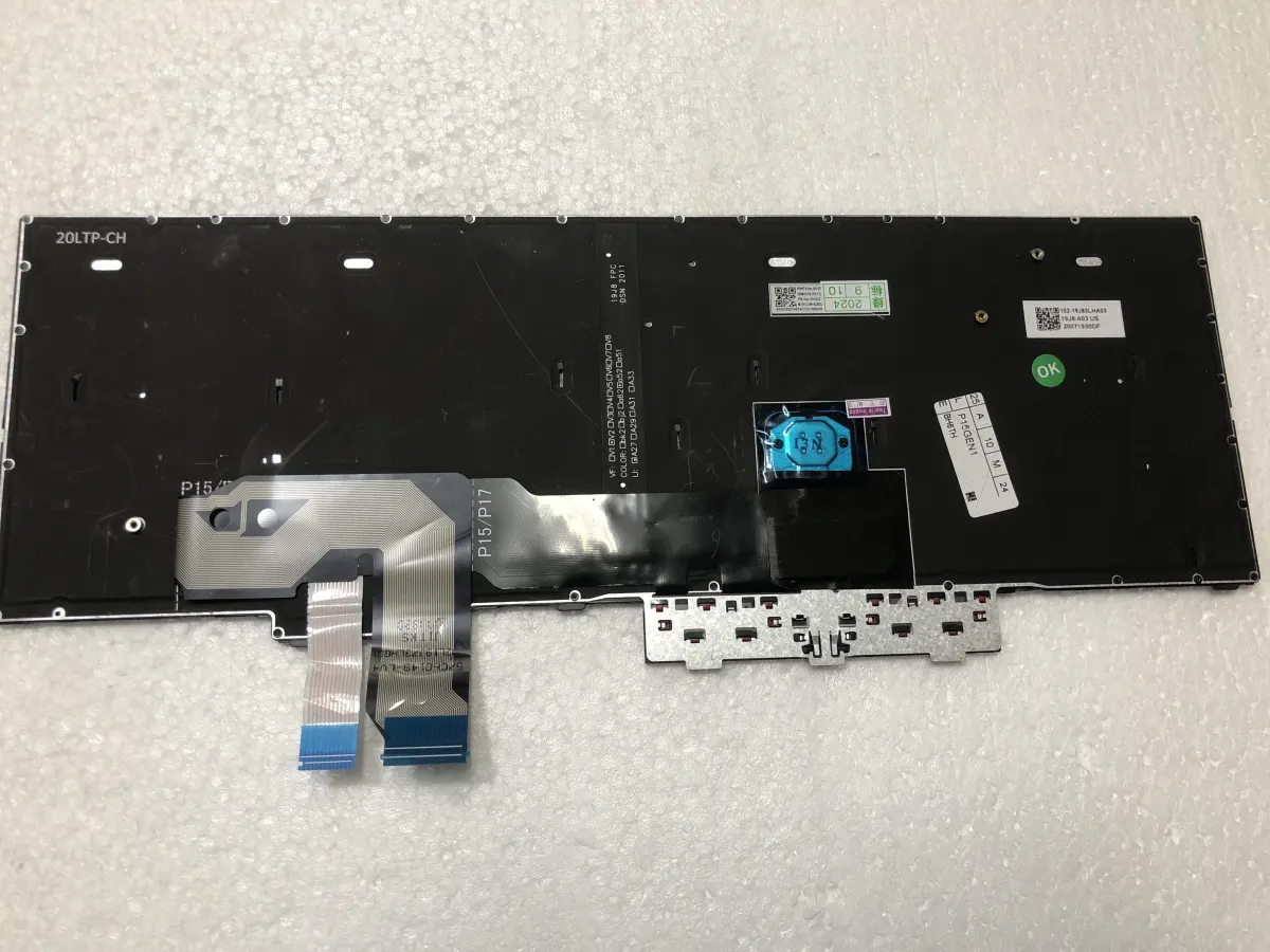 Bàn phím Lenovo Thinkpad P15 Gen 1 CÓ ĐÈN  (20ST 20SU), Thinkpad T15G Gen 1 (20UR 20US), Thinkpad P17 Gen 1 (20SN 20SQ) mặt sau