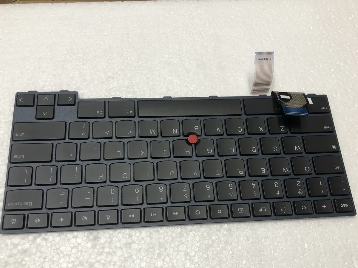 Bàn phím LENOVO T14S GEN 3 =CÓ CHUỘT GIỮA= (CÓ ĐÈN,) *PHÍM ÂM/HÀN VỎ C* =>Lenovo Thinkpad T14s Gen 3, Type: 21BR 21BS (Dòng T14s là phím âm, không khung) mặt trước